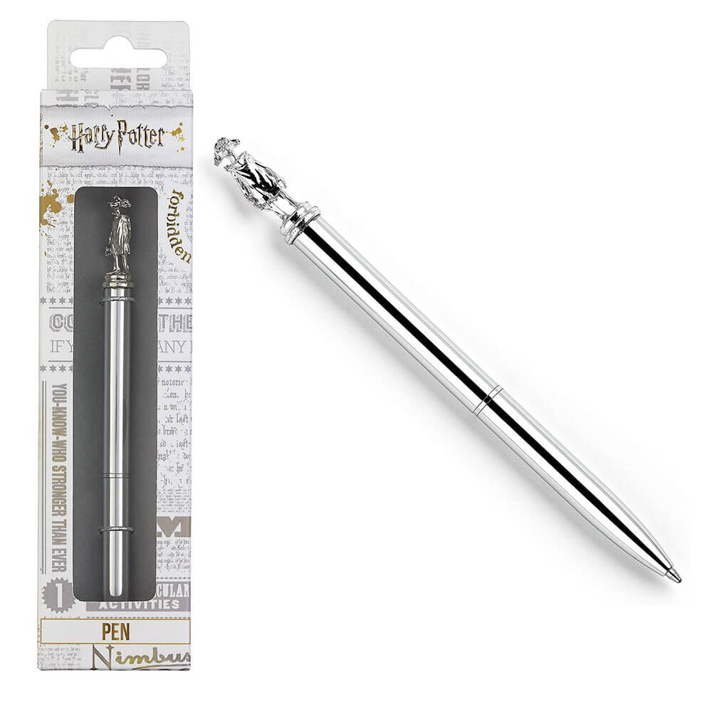 Harry Potter Dobby the House Elf Metallic Silver Writing Pen Boxed 