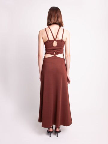 Looped Cutaway Ribbed Tank Dress - Christopher Esber