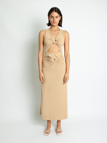 Ruched Quartz Rib Skirt