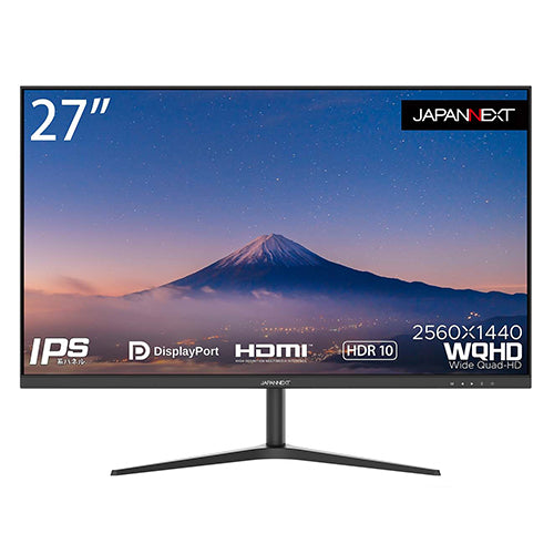 JAPANNEXT 27型WQHD搭載、165Hz対応ゲーミングモニター JN-T27165WQHDR ...