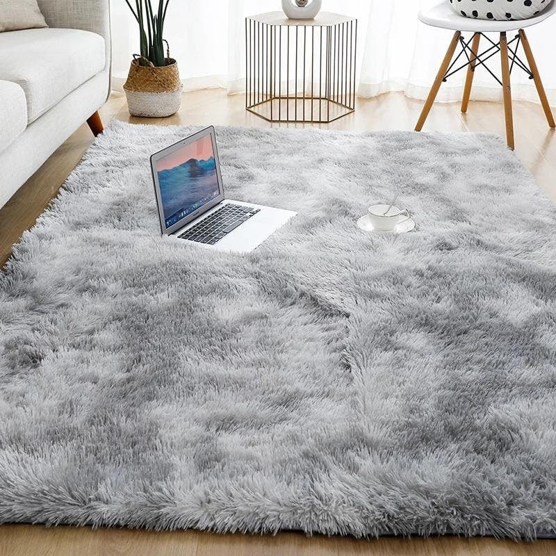 Fluffy Anti-Slip Rugs Bedroom Super Soft Carpet Mat Living Room Floor 80x160cm 