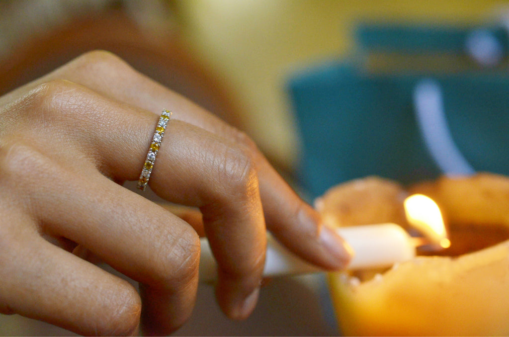 eternity sapphire ring