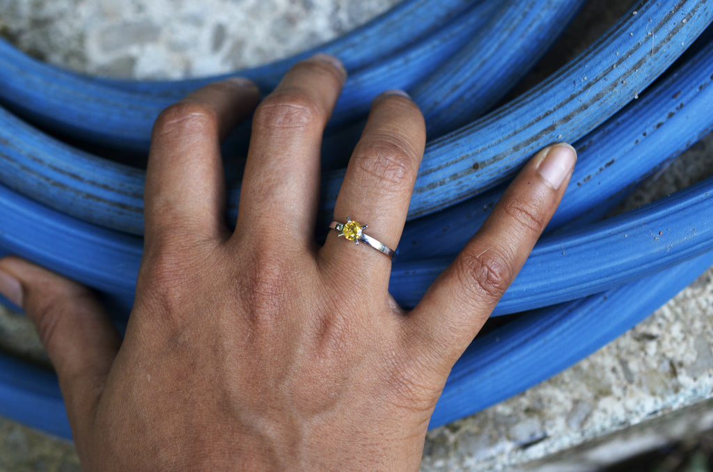 yellow sapphire ring