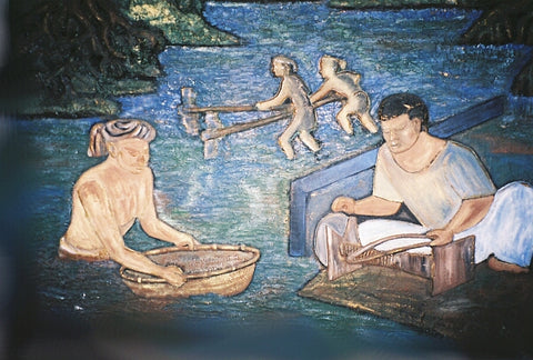 Srilankan mining mural