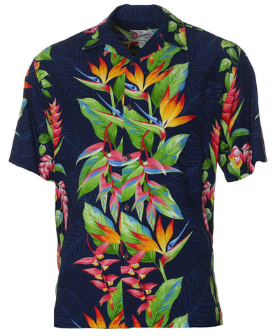 Hawaiian Shirt Birds of Paradise Panel