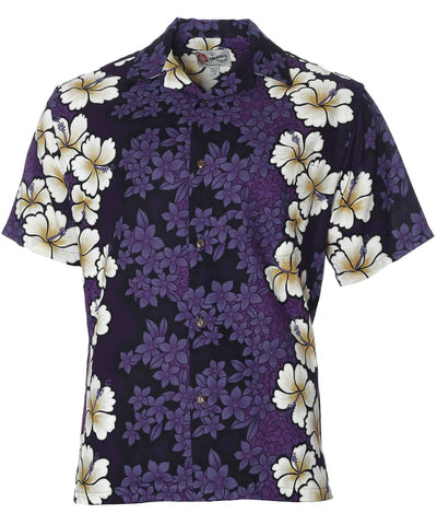 Royal Hibiscus Hawaiian Shirt