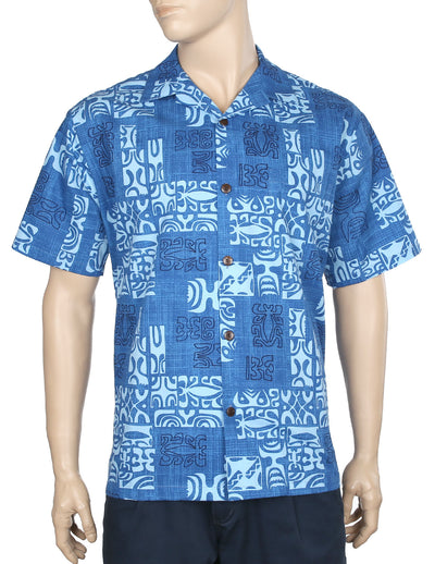 Aloha Shirt Island Petroglyphs