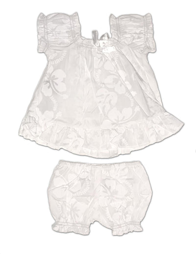 Hibiscus Leis Baby Girl Clothing Set