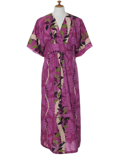 Ilima Flower Lei Caftan Hawaiian Dress