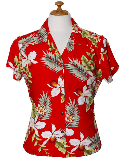 Women Hawaiian Fitted Shirt Hanapepe