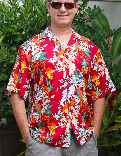 Parrots Vacation Aloha Shirt