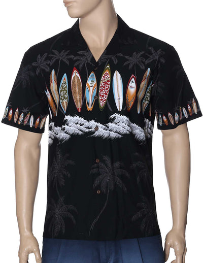 Surfboards Chest Border Hawaiian Shirt