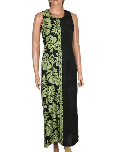 Prince Kuhio Maxi Long Sleeveless Dress Side Design