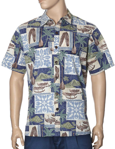 Button-Up Dress Hawaiian Shirt Duke Lane