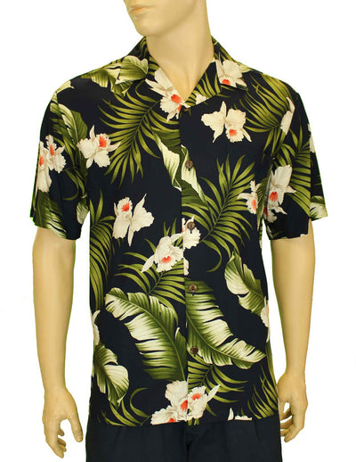 Orchids Creation Resort Rayon Hawaiian Shirt