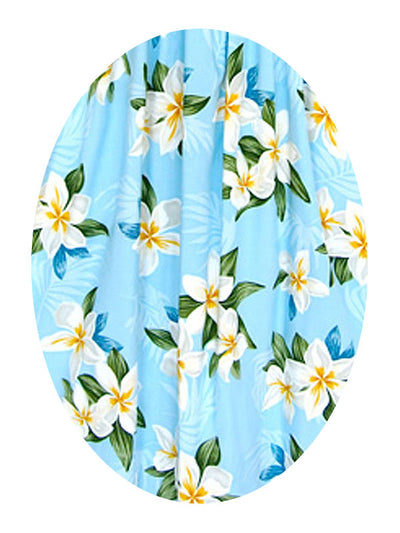 Plumeria Sky Fabric and Matching Clothes