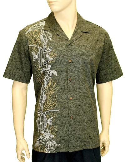 Side Panel Ocean Treasures Hawaiian Shirt