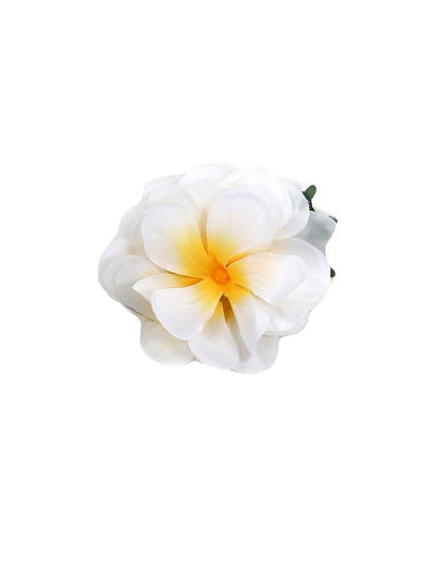 Plumeria Flowers Silk Hair Clip