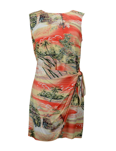 Short Summer Sarong Rayon Dress Hana Hou