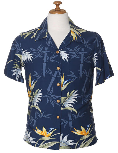 Camp Hawaiian Rayon Blouse Bamboo Paradise