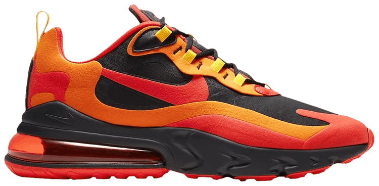 Nike Air Max 270 React No Cap "Black/Red/Orange" Men's Shoe Lee Baron