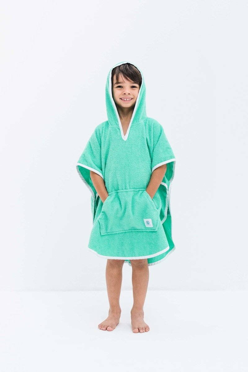 Baby/boy towel poncho - Green – Badawii