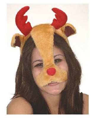 reindeer antlers and nose