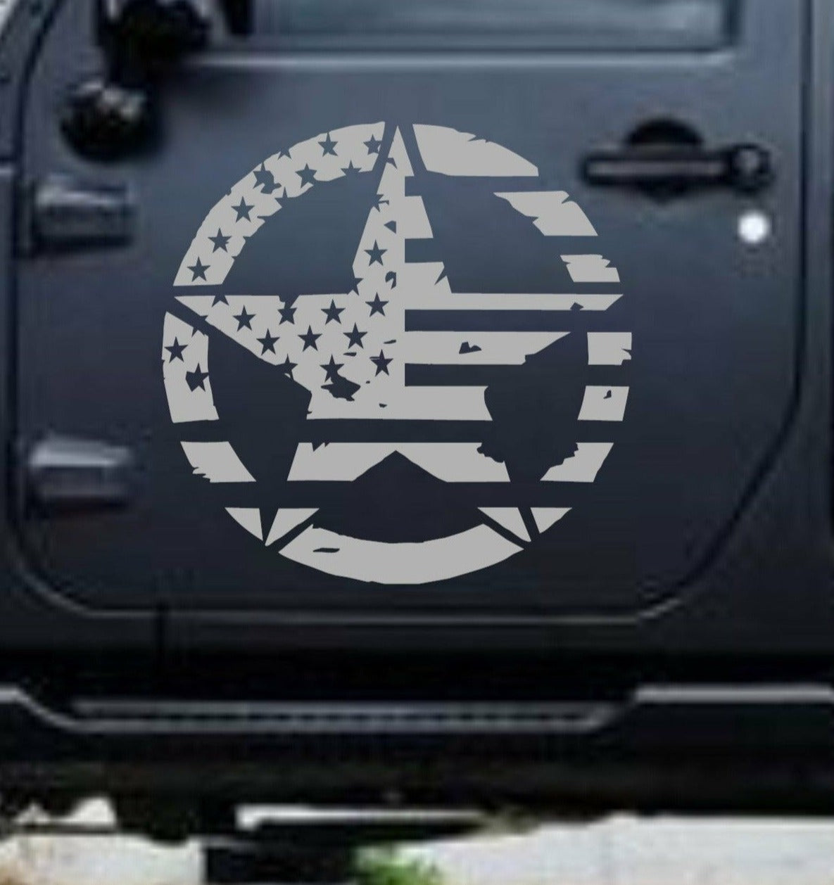 American Flag Army Star Military Jeep Car Truck Vinyl Decal Sticker DECALHOLICS 