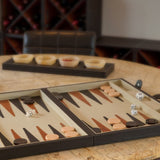 Backgammon grande, articulos de piel, juegos de mesa