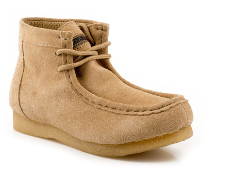 Roper Womens Casual Sand Suede Leather Performance Gum Sole Ankle Chukka Boot