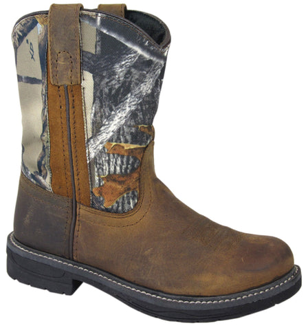 Smoky Mountain Boots Youth Boys Buffalo Brown Distress Leather Camo