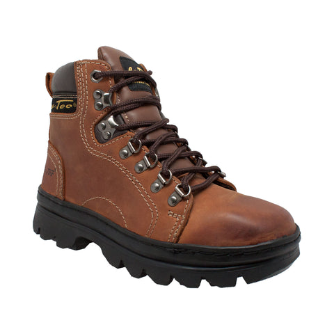 AdTec Womens Brown 6in Work Hiker Crazy Horse Leather Boots