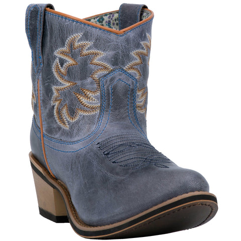 Laredo Womens Sapphyre Ankle Boots Leather Navy