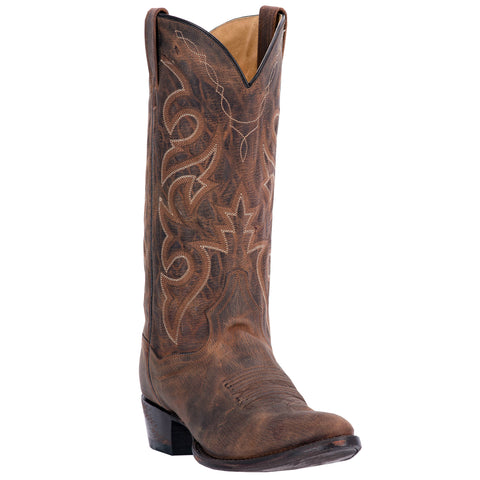 Dan Post Mens Bay Apache Cowboy Boots Leather R Toe