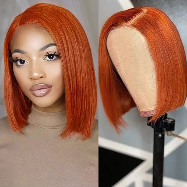 ginger bob wig