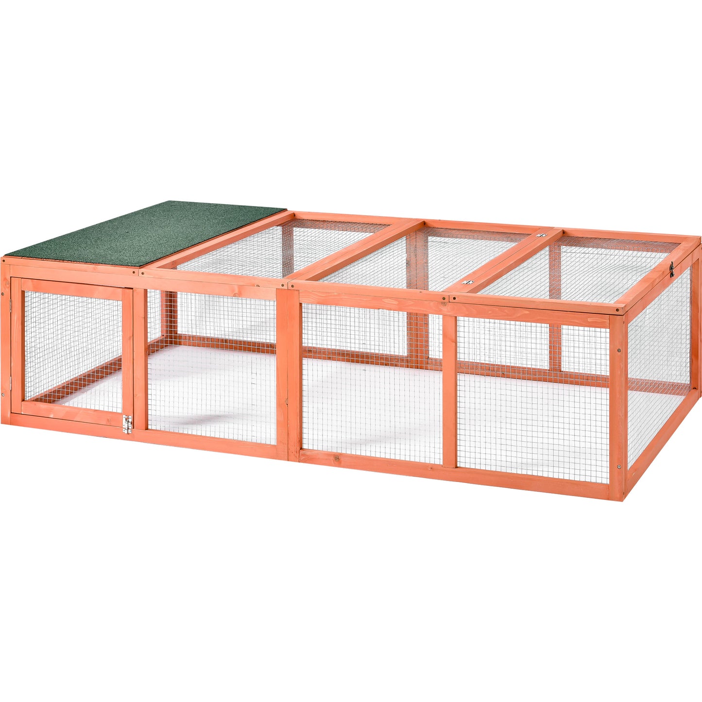 70 Outdoor Bunny Rabbit Hutch Tortoise House Outdoor Tortoises Enclosure Chicken Coop Duck House Guinea Pig Cage for Small Animals with Run Spacious Wooden Chicken Coop Bunny Rabbit Hutch Pet Hutch