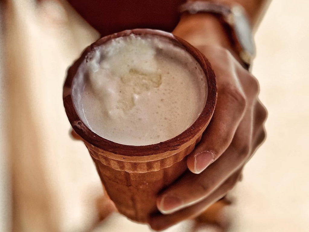 Lassi in front of Lassiwala Jaipur India @iamivyliong