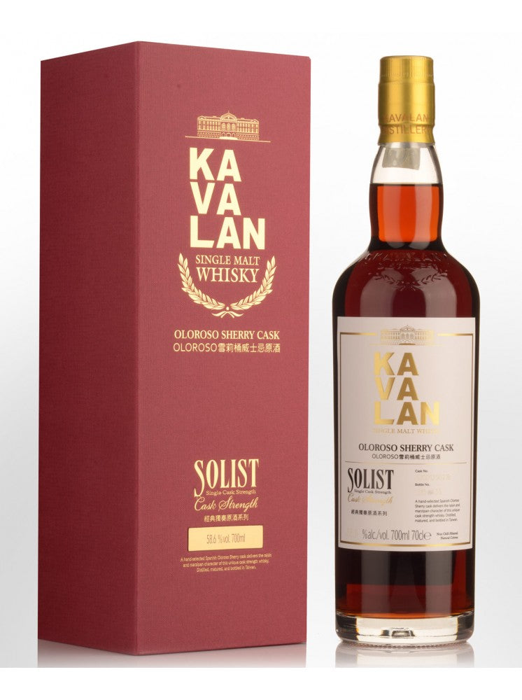 Kavalan Solist Oloroso Sherry Cask Strength 59.4% 70cl – Lillion Wine