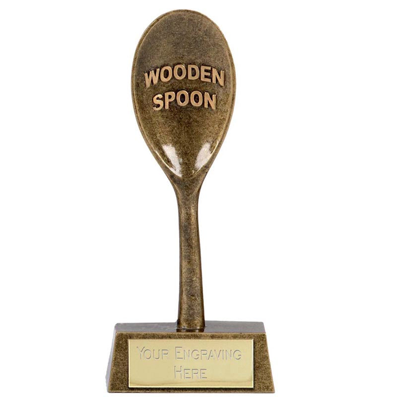 Wooden Spoon Looser Award Last Place Fun FREE Trophy Engraving 