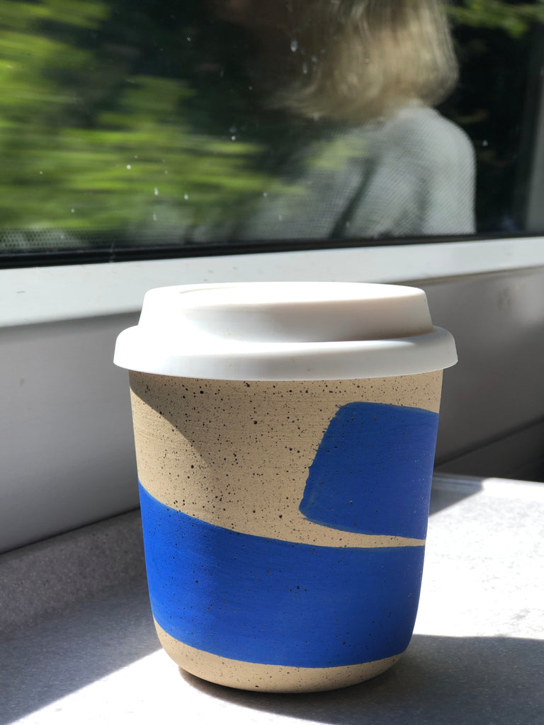 Ceramic travel mug making its rounds with Shayna in Scotland