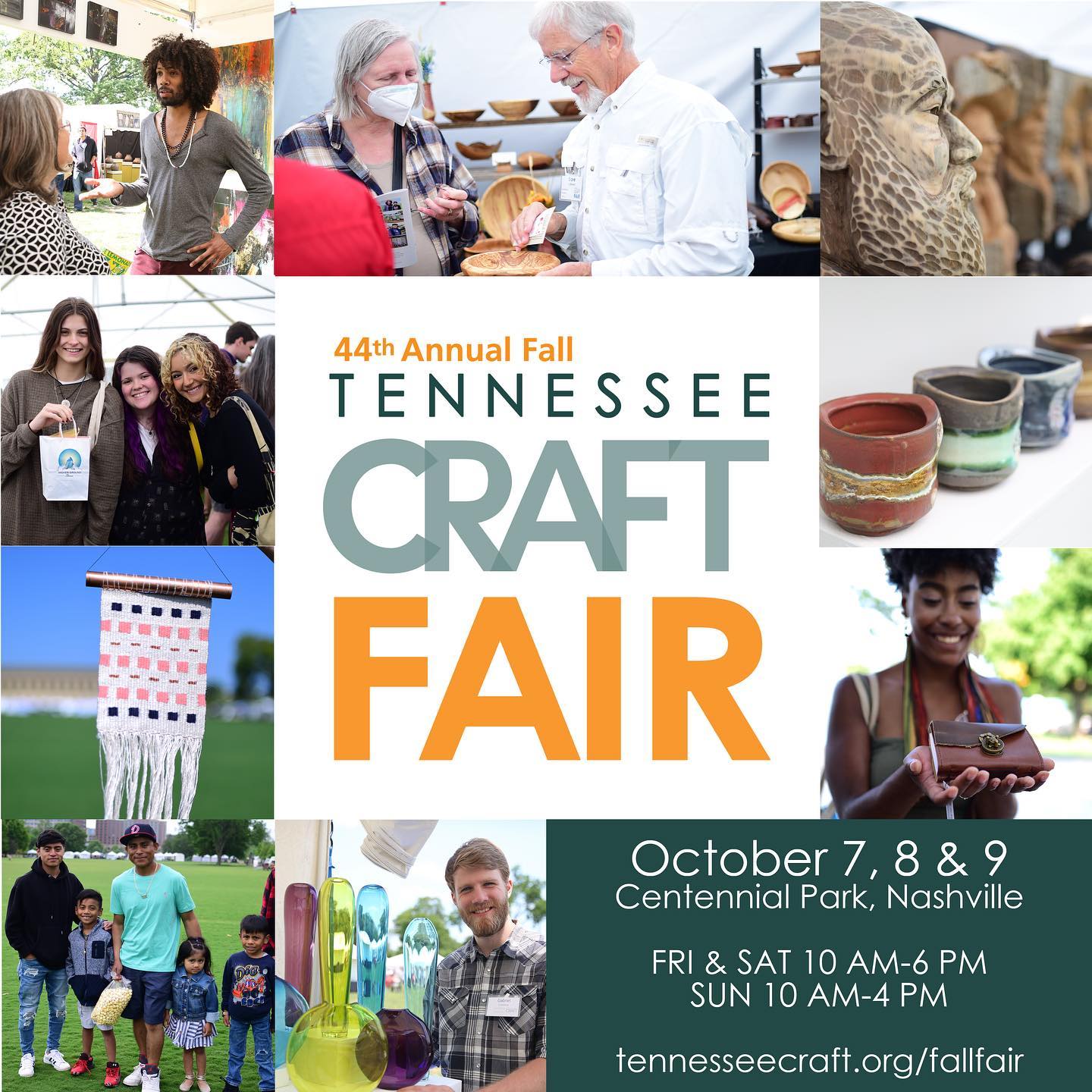 Tennessee Craft Fair October 7, 8, & 9, 2022 Slow Life Pottery