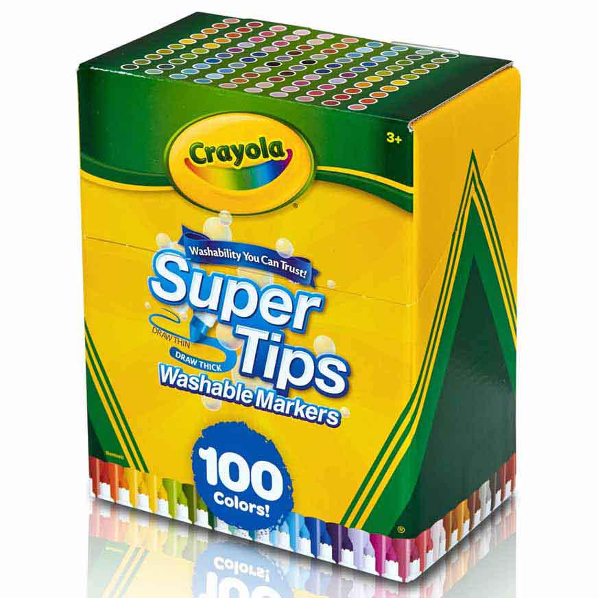 descuento Boquilla La Iglesia Plumones Crayola SuperTips x100 – AyJ papelería y arte