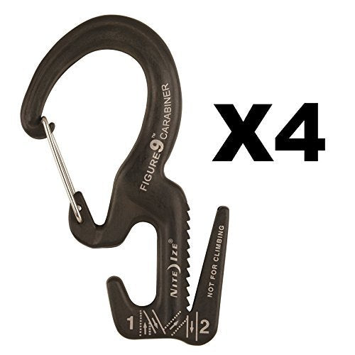 12-Pack Nite Ize Figure 9 Rope Tightener Small Aluminum Tie Down Lightweight 