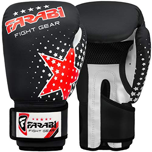 Farabi Boxing Gloves Kids Junior Muay Thai Kick Boxing Training MMA Punching Bag 