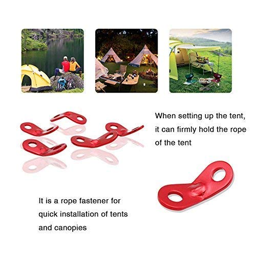 40PCS Paracord Tensioner Guyline Line Adjuster Ultralight Strong Aluminum Cord Tent Wind Buckle Hook Rope Small Carabiner Figure Picnic Shelter Outdoor Backpacking Lightweight Fastener Camping