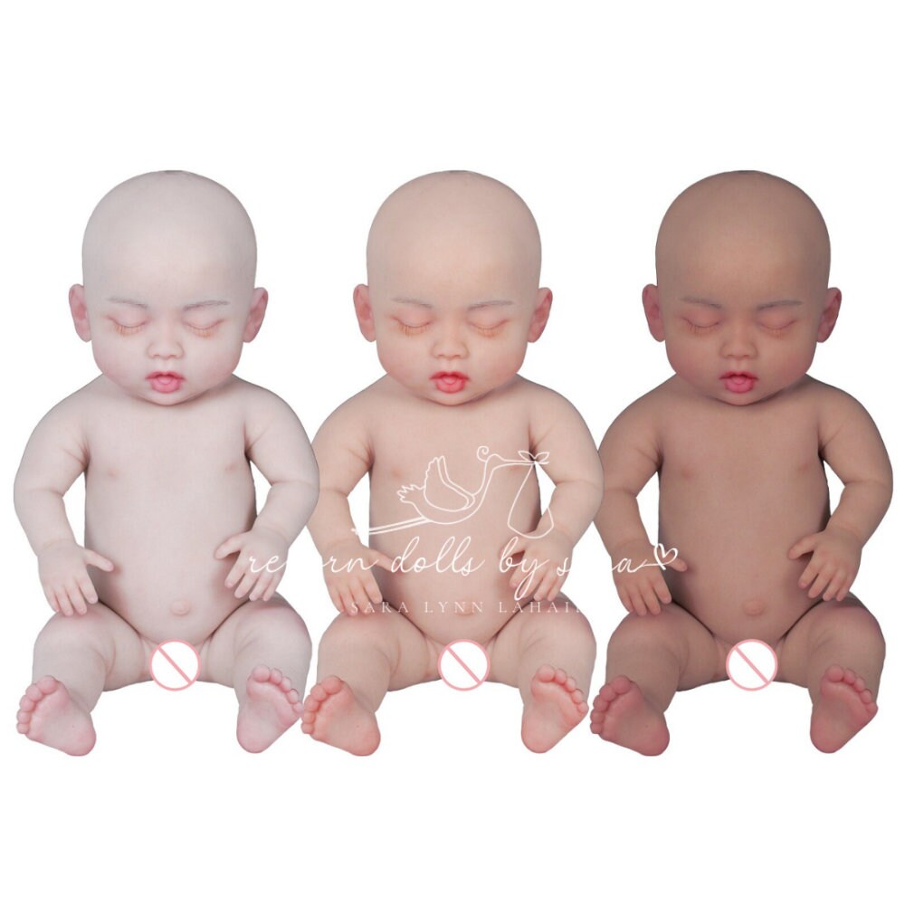 18.5" Olivia Silicone Asian Reborn Doll Girl Sleeping Reborn Dolls by Sara