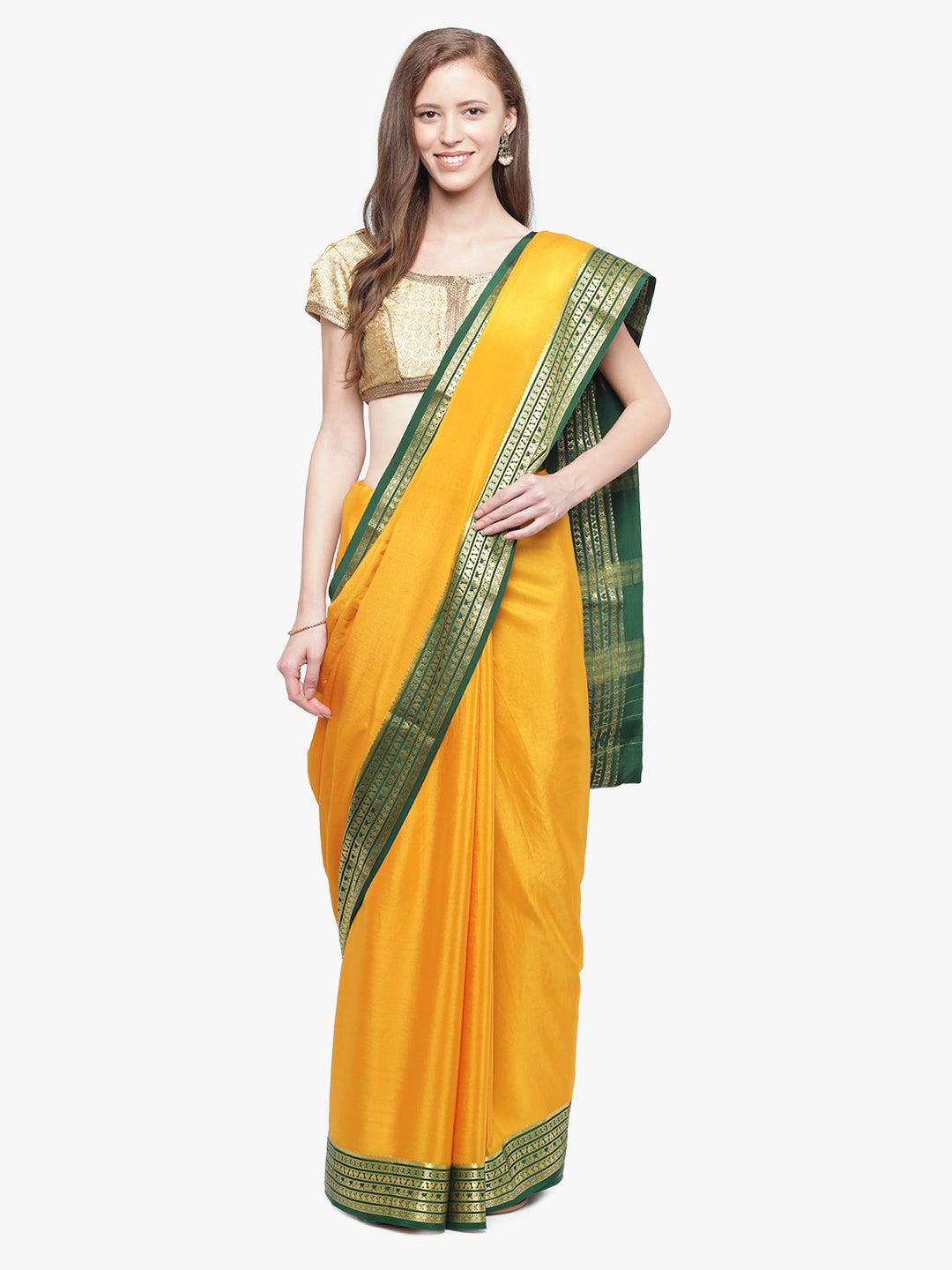 Buy Pure Mysore Crepe Silk Sarees Online – Sudarshansarees