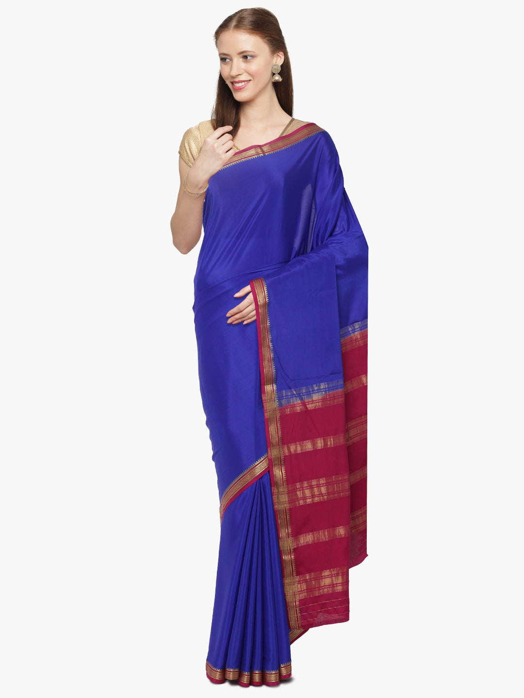 Women's Pure Mysore Silk Crape Sarees Bangalore, India ...