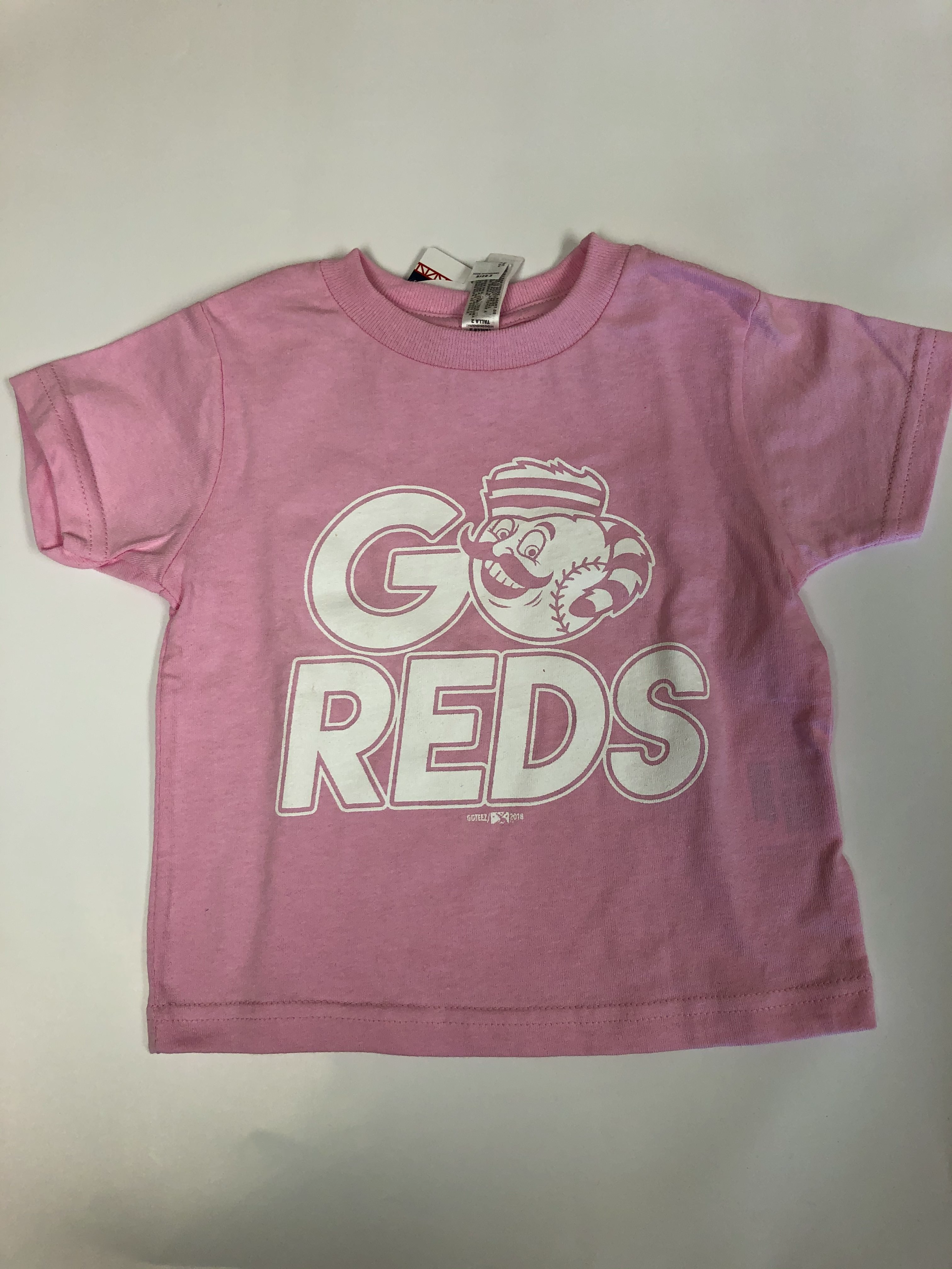 Go Reds Baby Tee Pink-0