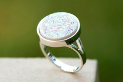40% Off Geode Ring,Statement Ring,Agate Ring,Sparkle Ring,Druzy Ring,Drusy Ring,Drusy Quartz,Stone Ring,Jewerly,Quartz Ring,Cocktail ring,dr